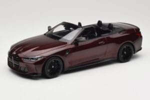BMW M4 G83 Kabriolets Sarkans Metaliks Minichamps 1:18 155021032 Metāls