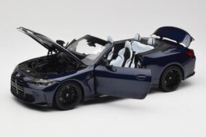 BMW M4 G82 Kabriolets Zils Metallic Minichamps 1:18 110021031 Metāls — attēls 2 no 8