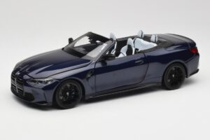 BMW M4 G82 Kabriolets Zils Metallic Minichamps 1:18 110021031 Metāls