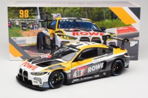BMW M4 GT3 #98 M. Wittmann / S. van der Linde Rowe Racing ADAC 24h Nurburgring 2023 Minichamps 1:18 113232098 Metāls — attēls 8 no 8