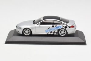 BMW M6 E63 IAA Frankfurt Sudrabs Minichamps 1:43 M6001 Metāls