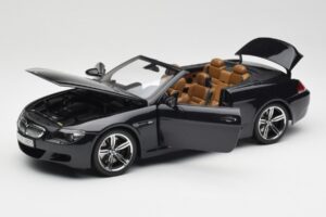 BMW M6 E64 Kabriolets Sapphire Black Kyosho 1:18 80430417424 Metāls — attēls 2 no 9
