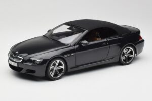 BMW M6 E64 Kabriolets Sapphire Black Kyosho 1:18 80430417424 Metāls — attēls 3 no 9