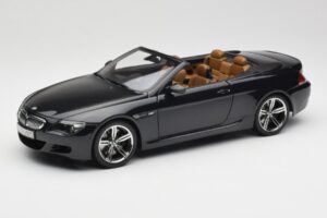 BMW M6 E64 Kabriolets Sapphire Black Kyosho 1:18 80430417424 Metāls