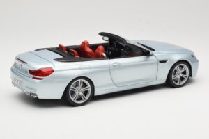 BMW M6 F12 Kabriolets Silverstone Silver Paragon 1:18 8043225656 Metāls — attēls 3 no 8