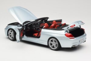 BMW M6 F12 Kabriolets Silverstone Silver Paragon 1:18 8043225656 Metāls — attēls 5 no 8