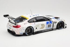 BMW M6 GT3 F13 #100 Schubert Motorsport J. Edwards / J. Klingmann 24h Nurburgring 2016 Minichamps 1:18 155162611 Metāls — attēls 2 no 6