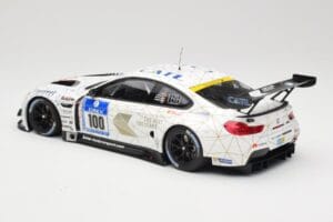 BMW M6 GT3 F13 #100 Schubert Motorsport J. Edwards / J. Klingmann 24h Nurburgring 2016 Minichamps 1:18 155162611 Metāls — attēls 5 no 6