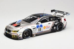 BMW M6 GT3 F13 #18 Schubert Motorsport A. Farfus / J. Krohn 24h Nurburgring 2016 Minichamps 1:18 155162618 Metāls