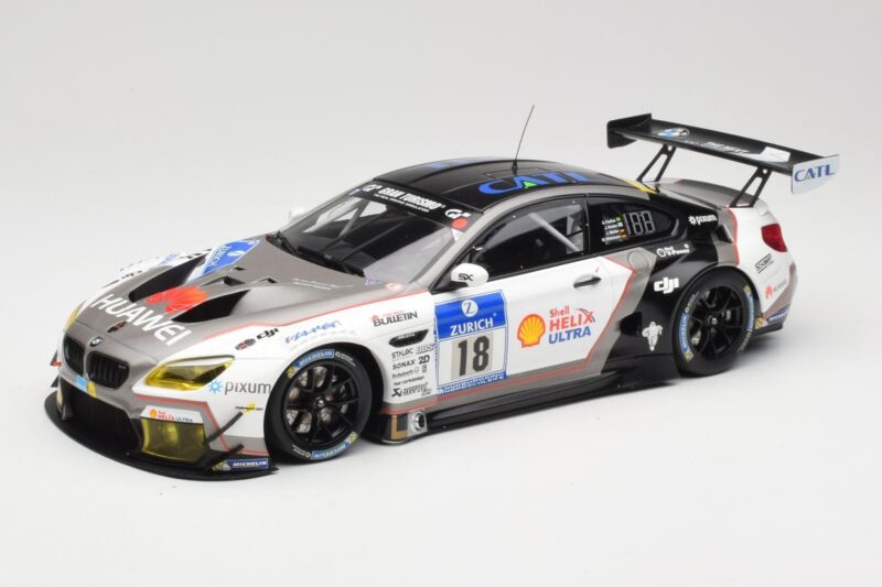 BMW M6 GT3 F13 #18 Schubert Motorsport A. Farfus / J. Krohn 24h Nurburgring 2016 Minichamps 1:18 155162618 Metāls