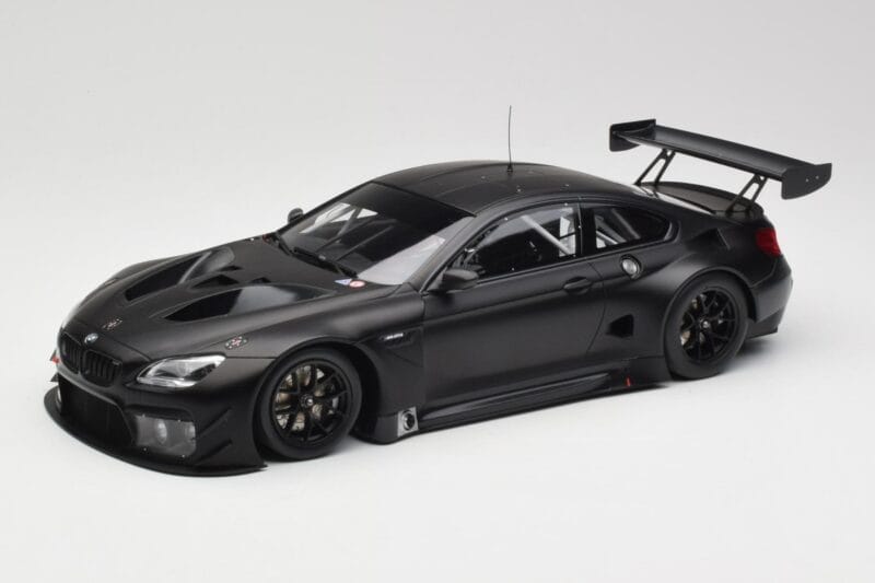 BMW M6 GT3 F13 Plain Body Version Matte Black Minichamps 1:18 155162610 Metāls