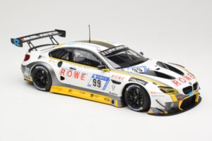 BMW M6 GT3 Rowe Racing #99 M. Basseng / M. Martin 24 Hours Nurburgring 2017 Minichamps 1:18 155172699 Metāls — attēls 4 no 6