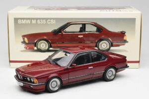 BMW M635 CSi E24 Karmin Sarkans AUTOart 1:18 70528 Metāls — attēls 8 no 8