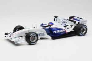 BMW Sauber F1.06 #17 J. Villeneuve Launch Version 2006 Minichamps 1:18 80430413184 Metāls