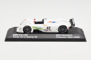 BMW V12 LMR LMP1 #42 J. Müller / J. Lehto 24 Hours of Le Mans 2000 Minichamps 1:43 80420018215 Metāls