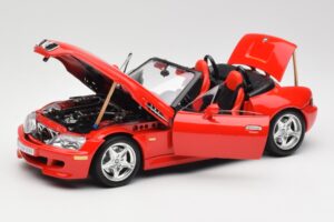 BMW Z3 E36/7 Roadster Sarkans Bburago 1:18 3349 Metāls — attēls 2 no 8