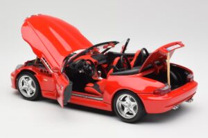 BMW Z3 E36/7 Roadster Sarkans Bburago 1:18 3349 Metāls — attēls 5 no 8