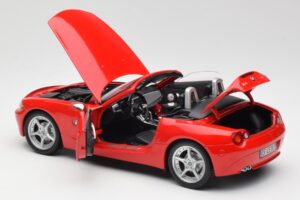 BMW Z4 E85 Roadster Sarkans Bburago 1:18 34046 Metāls — attēls 5 no 8
