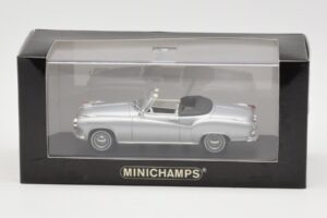 Borgward Isabella Kabriolets Sudrabs Minichamps 1:43 400096030 Metāls — attēls 4 no 4
