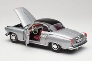 Borgward Isabella Coupe Pelēks & Melns Revell 1:18 8989 Metāls — attēls 7 no 8