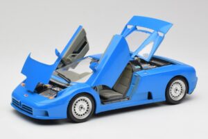Bugatti EB110 Zils Bburago 1:18 3035 Metāls — attēls 2 no 8