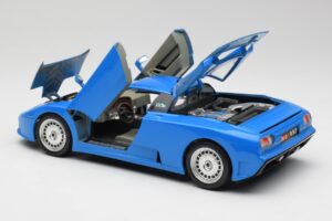 Bugatti EB110 Zils Bburago 1:18 3035 Metāls — attēls 6 no 8