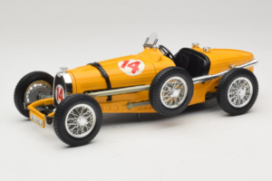 Bugatti Type 59 #14 Grand Prix Oranžs Bburago 1:18 3012 Metāls