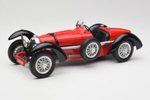 Bugatti Type 55 Sarkans Bburago 1:18 3009 Metāls