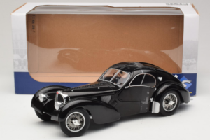 Bugatti Type 57 SC Atlantic Melns Solido 1:18 S1802101 Metāls — attēls 6 no 6