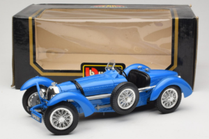 Bugatti Type 59 Zils Bburago 1:18 3005-M1 Metāls — attēls 5 no 5