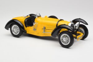 Bugatti Type 59 Dzeltens Bburago 1:18 3005 Metāls — attēls 6 no 8