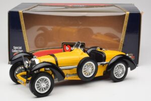 Bugatti Type 59 Dzeltens Bburago 1:18 3005 Metāls — attēls 8 no 8