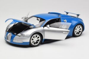 Bugatti Veyron Edition Centenaire Chrome Blue Minichamps 1:18 100110850 Metāls — attēls 2 no 8