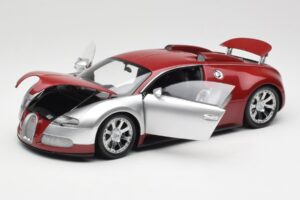 Bugatti Veyron Edition Centenaire Chrome Red Minichamps 1:18 100110851-O Metāls — attēls 2 no 8