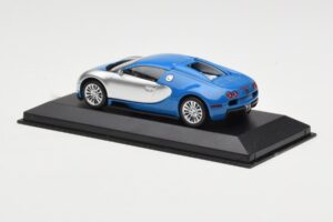 Bugatti Veyron Centenaire Zils Metaliks Sudrabs Minichamps 1:43 400110850 Metāls — attēls 3 no 4