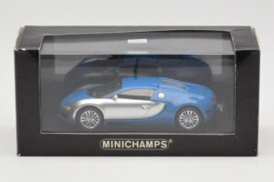 Bugatti Veyron Centenaire Zils Metaliks Sudrabs Minichamps 1:43 400110850 Metāls — attēls 4 no 4