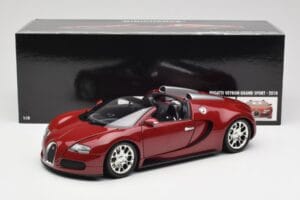 Bugatti Veyron Grand Sport Sarkans Minichamps 1:18 100110832 Metāls — attēls 9 no 9