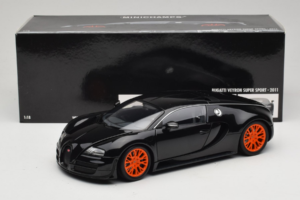 Bugatti Veyron Super Sport Black Metallic Minichamps 1:18 100110842 Metāls — attēls 8 no 8
