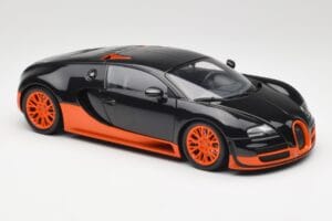 Bugatti Veyron Super Sport World Record Edition Carbon & Orange Minichamps 1:18 100110840 Metāls — attēls 6 no 8