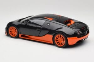 Bugatti Veyron Super Sport World Record Edition Carbon & Orange Minichamps 1:18 100110840 Metāls — attēls 7 no 8