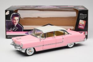 Cadillac Fleetwood Elvis Presley Rozā MRC 1:18 LIC1000 Metāls — attēls 8 no 8