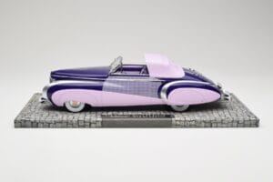 Cadillac Series 62 Kabriolets Rozā Minichamps 1:18 107148460 Metāls
