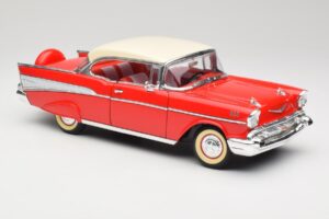 Chevrolet Bel Air Matador Sarkans & India Ziloņkauls Road Legends 1:18 92109 Metāls — attēls 6 no 8