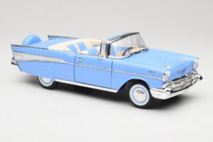 Chevrolet Bel Air Kabriolets Zils Road Signature 1:18 55/1/0863 Metāls — attēls 6 no 8