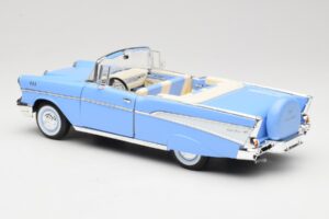 Chevrolet Bel Air Kabriolets Zils Road Signature 1:18 55/1/0863 Metāls — attēls 7 no 8