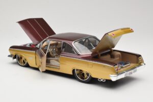 Chevrolet Bel Air Zeltains & Brūns Maisto 1:18 31064 Metāls — attēls 5 no 8