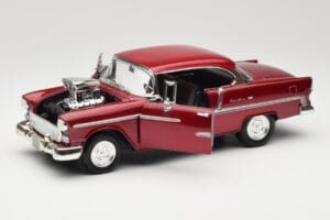 Chevrolet Bel Air Sarkans Motormax 1:18 73100TC-M1 Metāls — attēls 2 no 8