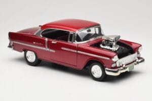 Chevrolet Bel Air Sarkans Motormax 1:18 73100TC-M1 Metāls — attēls 6 no 8