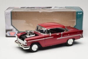 Chevrolet Bel Air Sarkans Motormax 1:18 73100TC-M1 Metāls — attēls 8 no 8