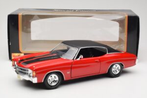 Chevrolet Chevelle SS 454 Sarkans Maisto 1:18 531892 Metāls — attēls 8 no 8